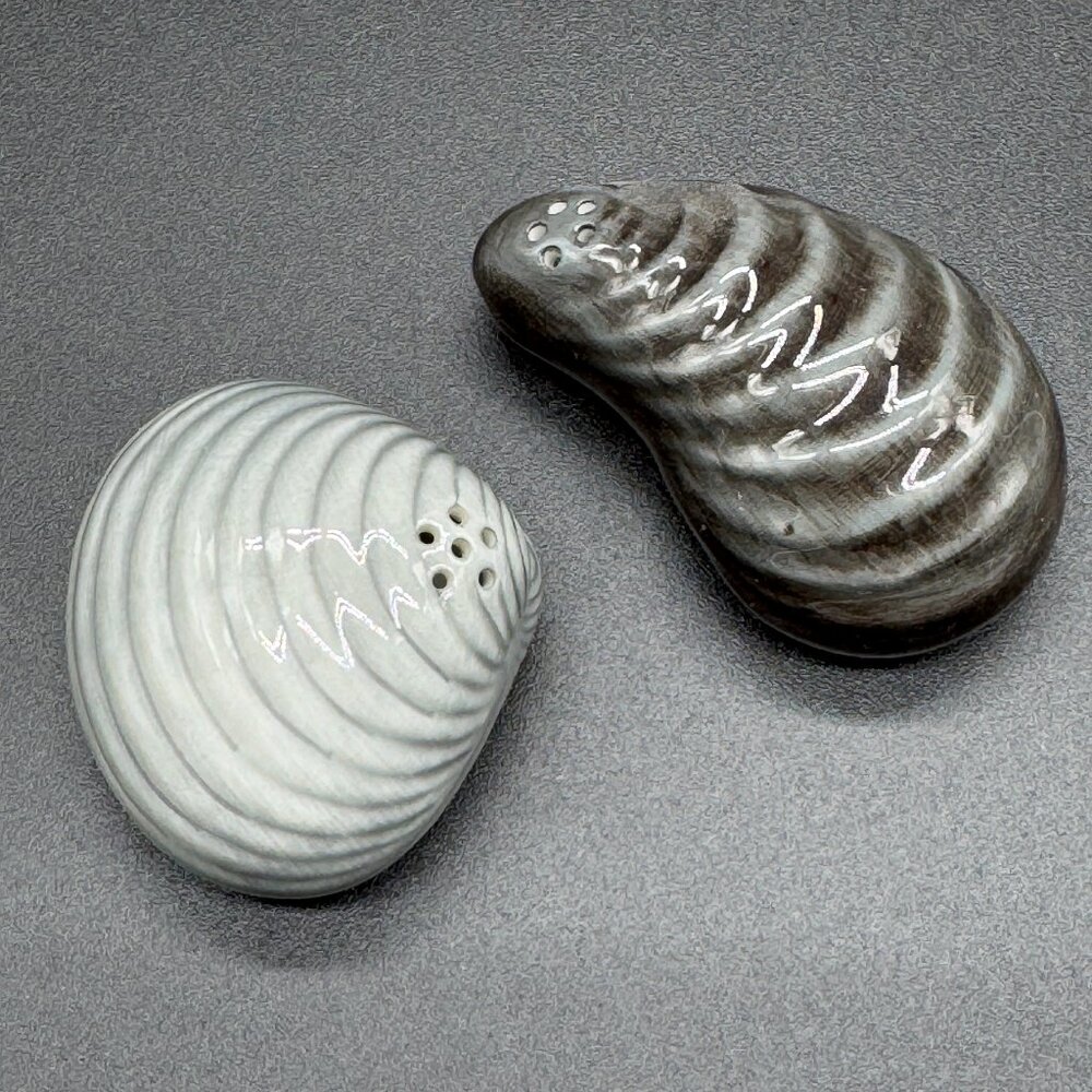 Novelty Sea Shells Salt and Pepper Shakers Clams